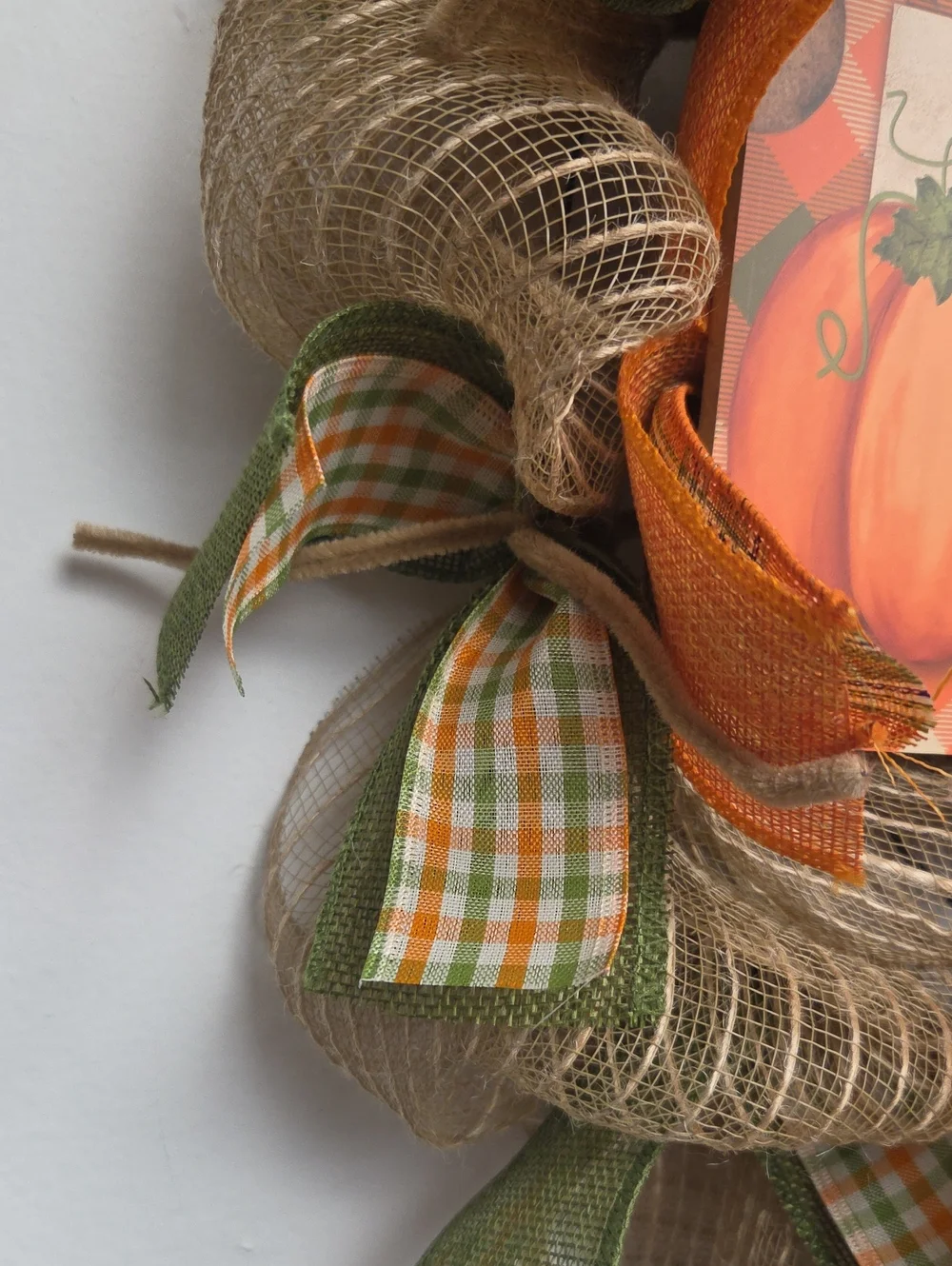 Handmade fall wreath